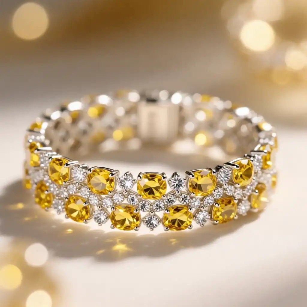Yellow Gold Tanzanite Bracelet